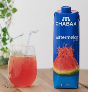 「CHABAA 果汁100％　ウォーターメロンジュース」１リットル